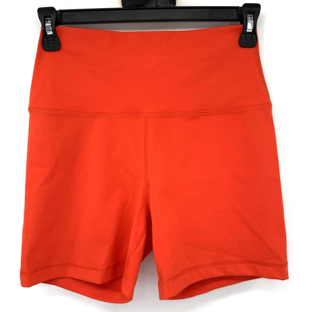 Yogalicious Lux Shorts Womens M Orange Grey Everyday 5" Biker Athleisure 2pk